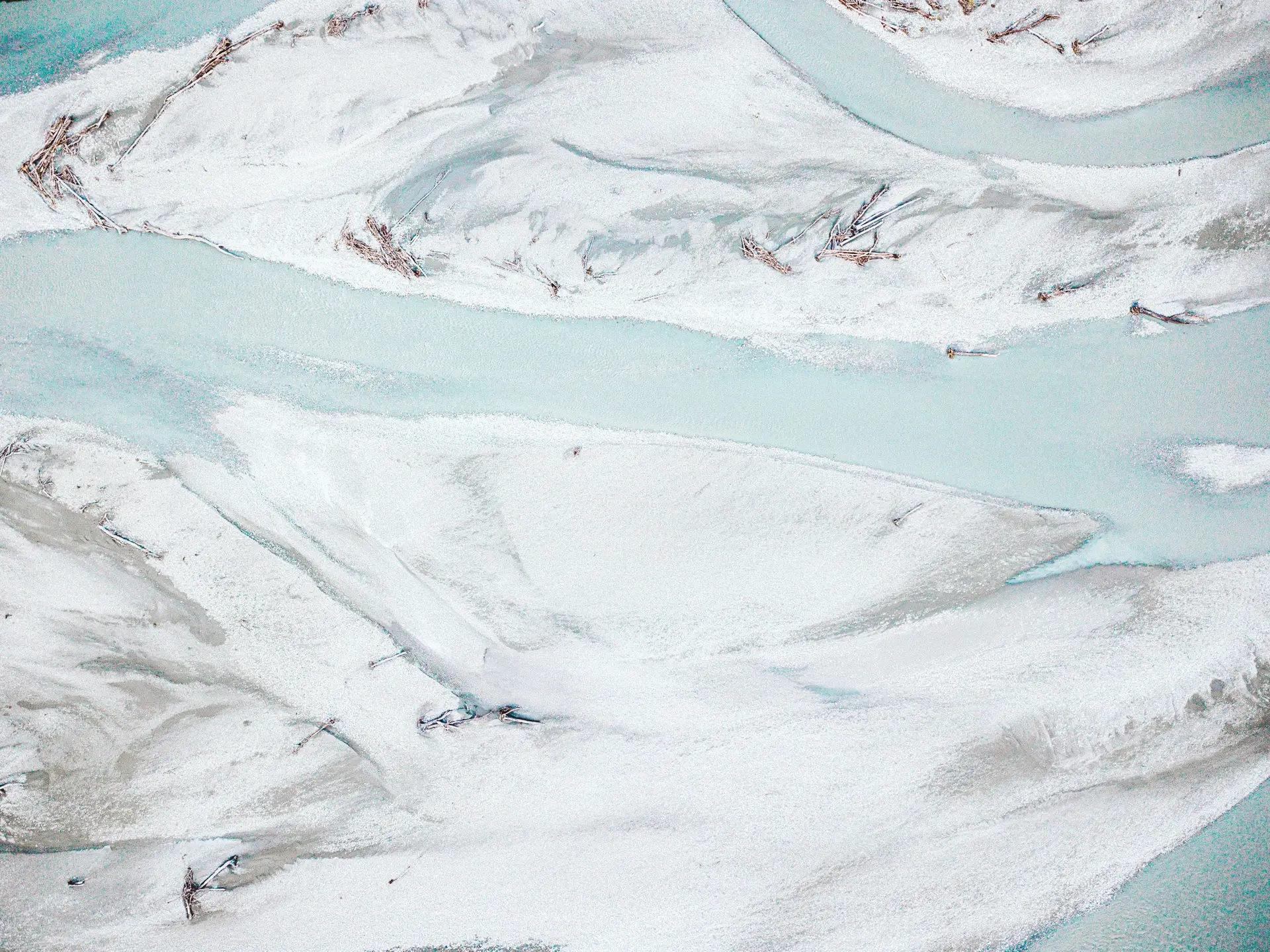 Snow-covered Southern Alps landscape